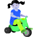download Toddler On Trike clipart image with 225 hue color