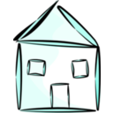 download Stylized House clipart image with 135 hue color