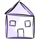 download Stylized House clipart image with 225 hue color