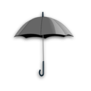 download Umbrella clipart image with 180 hue color