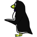download Pointing Penguin clipart image with 45 hue color