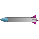 download Missile clipart image with 315 hue color
