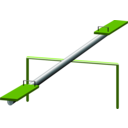 download Seesaw clipart image with 90 hue color