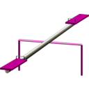 download Seesaw clipart image with 315 hue color