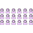 download Classroom Seat Layouts clipart image with 45 hue color
