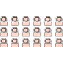 download Classroom Seat Layouts clipart image with 135 hue color