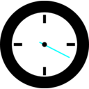 download Second Clock clipart image with 180 hue color