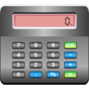 download Calculator clipart image with 180 hue color