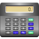 download Calculator clipart image with 225 hue color