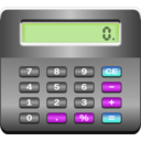 download Calculator clipart image with 270 hue color