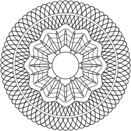 Guilloche Rosette 2