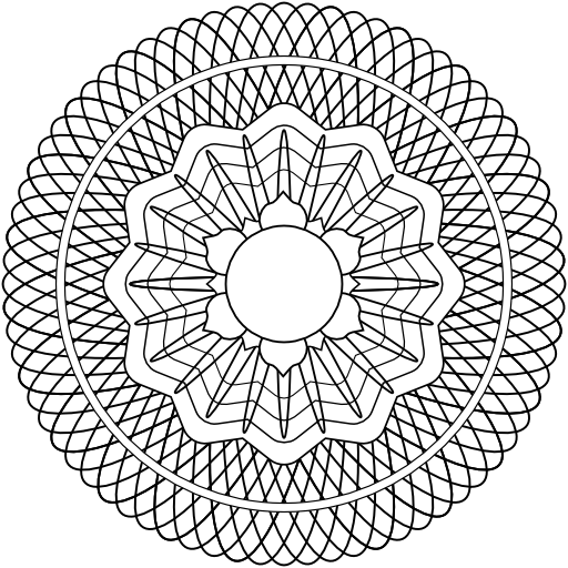 Guilloche Rosette 2