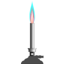 download Bunzen Burner clipart image with 180 hue color