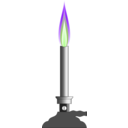 download Bunzen Burner clipart image with 270 hue color