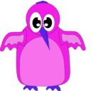download Cute Orange Bird clipart image with 270 hue color