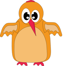 Cute Orange Bird