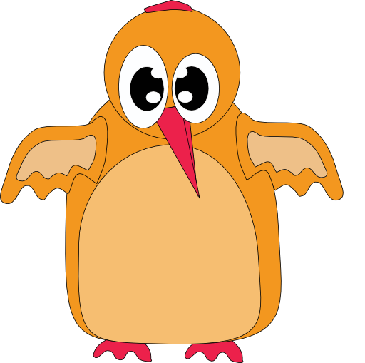 Cute Orange Bird