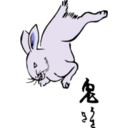 download Rabbit clipart image with 225 hue color