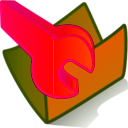 download Folder Tools clipart image with 315 hue color
