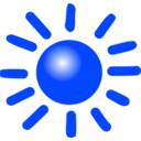 download Weather Symbols Sun clipart image with 180 hue color