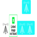 download Wifi Broadband Antenna Icon clipart image with 135 hue color