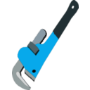 download Pipe Wrench clipart image with 180 hue color
