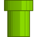download A Green Cartoon Pipe clipart image with 315 hue color