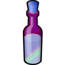 download Bottle Of Colored Sand With Cork clipart image with 180 hue color