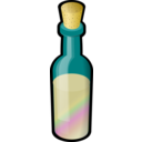 Bottle Of Colored Sand With Cork