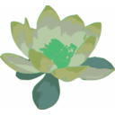 download Lotus clipart image with 90 hue color