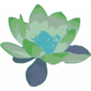 download Lotus clipart image with 135 hue color