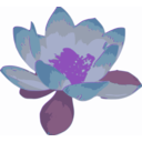 download Lotus clipart image with 225 hue color