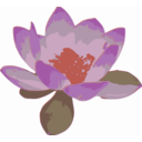 download Lotus clipart image with 315 hue color