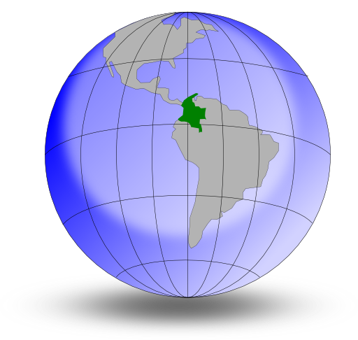 Colombia En El Globo