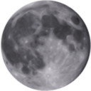 download Full Moon clipart image with 225 hue color