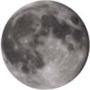 download Full Moon clipart image with 315 hue color