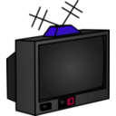 download Tv clipart image with 225 hue color