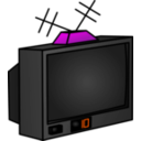 download Tv clipart image with 270 hue color
