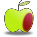download Simple Apple clipart image with 315 hue color