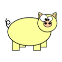 download Piggie clipart image with 45 hue color