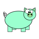 download Piggie clipart image with 135 hue color