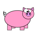 download Piggie clipart image with 315 hue color