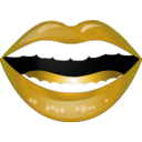 download Laughing Lips Smiley Emoticon clipart image with 45 hue color