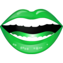 download Laughing Lips Smiley Emoticon clipart image with 135 hue color