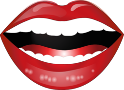 Laughing Lips Smiley Emoticon