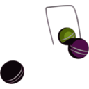 download Croquet Action clipart image with 180 hue color