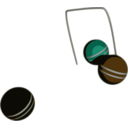 download Croquet Action clipart image with 270 hue color