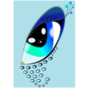 download Sea Eye clipart image with 45 hue color