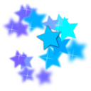 download Star Flourish clipart image with 225 hue color