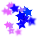 download Star Flourish clipart image with 270 hue color